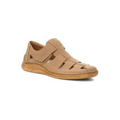 RIEKER 05288-64. Brązowe sandały męskie Rieker, ze skóry, bez zapięcia. Za 299,99 zł.
