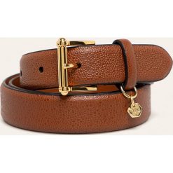 Lauren Ralph Lauren - Pasek skórzany. Pomarańczowe paski damskie Lauren Ralph Lauren, w paski, ze skóry. Za 189,90 zł.