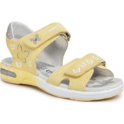 Sandały SUPERFIT - 6-06131-60 D Gelb. Żółte sandały dziewczęce Superfit, ze skóry, bez zapięcia. W wyprzedaży za 219,00 zł.