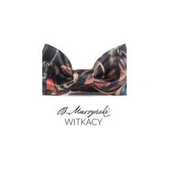 MUCHA Witkacy #3. Szare muszki męskie marki B.muszyński, w paski, z jedwabiu. Za 100,00 zł.