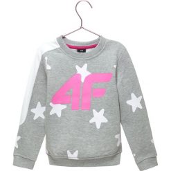 Bluzy dziewczęce rozpinane: Bluza dla małych dzieci (dziewcząt) JBLD102 - chłodny jasny szary melanż