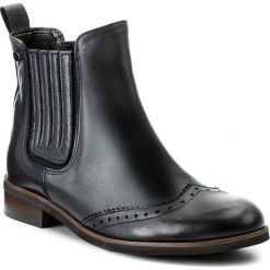 Botki LORETTA VITALE - 2671 Navy. Niebieskie buty zimowe damskie Loretta Vitale, ze skóry, na obcasie. W wyprzedaży za 249,00 zł.