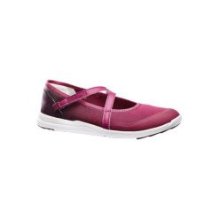 Baleriny do szybkiego marszu PW 160 Br'easy damskie bordowe. Czerwone baleriny damskie marki NEWFEEL, z gumy, sportowe. Za 89,99 zł.
