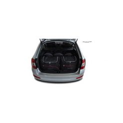 SKODA OCTAVIA, 2013- TORBY DO BAGAŻNIKA 5 SZT KJUST - 7037009. Czarne torby podróżne KJUST, bez wzorów, z kauczuku, klasyczne. Za 1299,00 zł.