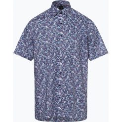 OLYMP Luxor modern Fit - Koszula męska, niebieski. Niebieskie koszule męskie OLYMP Luxor modern Fit, m, w kwiaty, z bawełny, bez kołnierzyka, bez rękawów. Za 249,95 zł.
