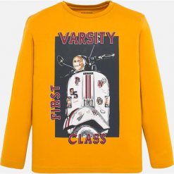 Mayoral - Longsleeve dziecięcy 128-172 cm. Szare t-shirty chłopięce Mayoral, z nadrukiem, z bawełny, z długim rękawem. W wyprzedaży za 44,90 zł.