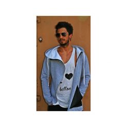 Swetry rozpinane męskie: CARDIGAN BUTTON CHUNKY kolory łaty aeb670