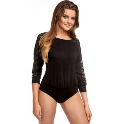 Damskie body Marcela. Brązowe body damskie marki Babell, w koronkowe wzory, z koronki. Za 76,99 zł.