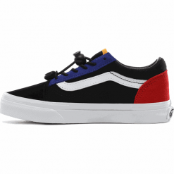 Vans tenisówki chłopięce UY Old Skool 32 niebieskie. Niebieskie buty chłopięce sportowe Vans, ze skóry, bez zapięcia. Za 209,00 zł.