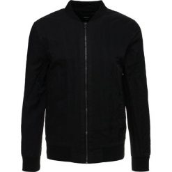 Kurtki męskie bomber: Burton Menswear London BLACK CRINKLE BOMBER Kurtka Bomber black