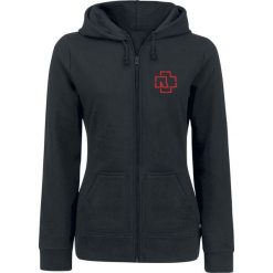 Bluzy damskie: Rammstein Blut Frühling Bluza z kapturem rozpinana damska czarny