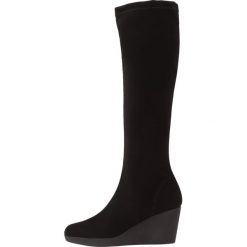 Rapisardi BLONDIE Kozaki na koturnie black. Czarne buty zimowe damskie Rapisardi, z materiału, na koturnie. Za 559,00 zł.