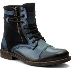 Buty zimowe męskie: Kozaki LANQIER – 41A420 Granatowy