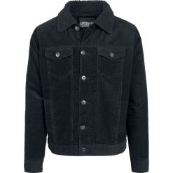 Kurtki męskie: Urban Classics Sherpa Corduroy Jacket Kurtka czarny