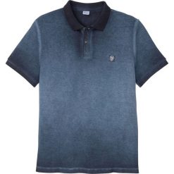 Shirt polo bonprix głęboki niebieski "used". Niebieskie koszulki męskie bonprix, xxl, z aplikacjami, z bawełny, bez rękawów. Za 74,99 zł.