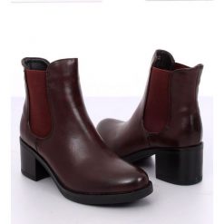 Botki sztyblety brązowe AT673-6 Brown. Pomarańczowe botki damskie ButyModne, ze skóry, bez obcasa, bez zapięcia. W wyprzedaży za 179,00 zł.