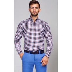 Koszula Mixkolor w Kratę Fidelia. Czerwone koszule męskie LANCERTO, m, z bawełny, eleganckie. W wyprzedaży za 199,90 zł.