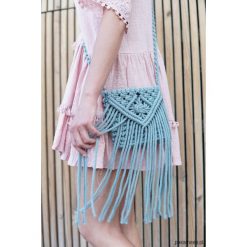Torebka Boho Chic Laurel. Torebki klasyczne damskie Pakamera, bez wzorów, z bawełny, boho, na ramię, bez dodatków. Za 100,00 zł.