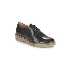 Derby Kickers OXFORK. Czarne półbuty damskie marki Kickers, bez wzorów, bez obcasa, bez zapięcia. Za 529,00 zł.