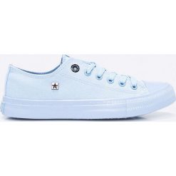 Big Star - Tenisówki. Niebieskie tenisówki damskie marki BIG STAR, z materiału, na sznurówki. Za 99,90 zł.