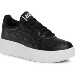Sneakersy ASICS - Japan S Pf 1202A024 Black/Black 001. Czarne półbuty damskie Asics, na co dzień, bez wzorów, ze skóry ekologicznej, bez obcasa, na płaskiej podeszwie, bez zapięcia. Za 339,00 zł.