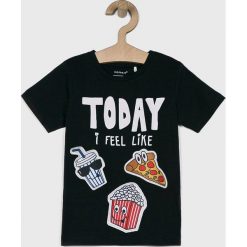 Name it - T-shirt dziecięcy 92-128 cm. Niebieskie t-shirty chłopięce Name it, z nadrukiem, z elastanu, bez rękawów. W wyprzedaży za 59,90 zł.