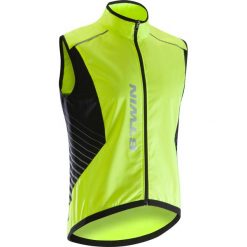 Kamizelka na rower 500 SOFTLIME męska. Żółte kamizelki rowerowe męskie VAN RYSEL, s, bez wzorów, z elastanu, bez kaptura, rowerowe. Za 99,99 zł.
