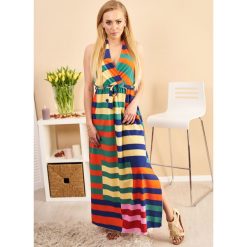 Sukienka Alice Maxi Kolor Zieleń ONESIZE. Czarne sukienki damskie LIGARI, uniwersalny, w paski, z bawełny, bez kołnierzyka, bez rękawów, maxi. Za 149,99 zł.
