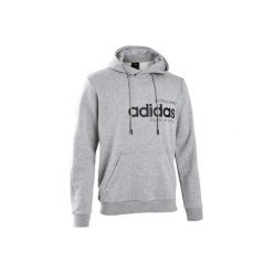 Bluza Gym & Pilates męska. Szare bluzy męskie Adidas, xl, bez wzorów, z bawełny, bez kołnierzyka, bez rękawów, bez kaptura. Za 239,99 zł.