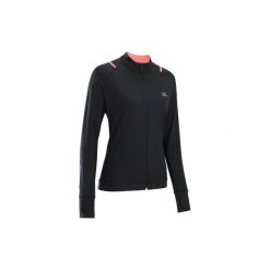 Bluza do biegania RUN DRY damska. Czarne bluzy damskie KALENJI, bez wzorów, z elastanu, bez rękawów, bez kaptura. Za 59,99 zł.