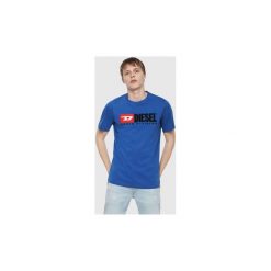 T-shirty z krótkim rękawem Diesel 00SH0I 0CATJ T-JUST. Niebieskie t-shirty męskie Diesel, s, bez wzorów, bez kołnierzyka, krótkie. Za 194,10 zł.