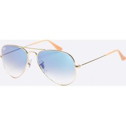 Ray-Ban - Okulary Aviator Large Metal. Żółte okulary przeciwsłoneczne męskie Ray-Ban, z materiału. W wyprzedaży za 399,90 zł.