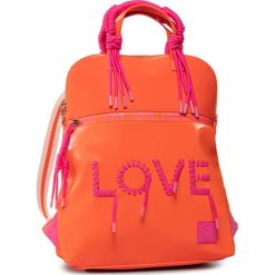 Plecak DESIGUAL - 20SAKP32 7022. Pomarańczowe plecaki damskie Desigual, bez wzorów, ze skóry ekologicznej. W wyprzedaży za 359,00 zł.