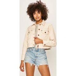 Pepe Jeans - Kurtka Tiffany. Białe kurtki damskie Pepe Jeans, s, bez wzorów, z bawełny, krótkie. Za 519,90 zł.