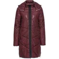 Płaszcz pikowany bonprix bordowo-czarny. Czerwone płaszcze damskie bonprix, na jesień. Za 139,99 zł.