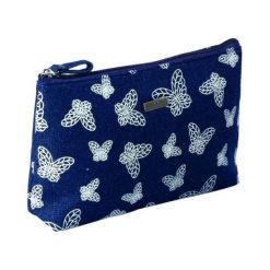 Top Choice Kosmetyczka damska Butterflies granatowa (96198). Topy damskie TOP CHOICE, bez wzorów. Za 19,79 zł.