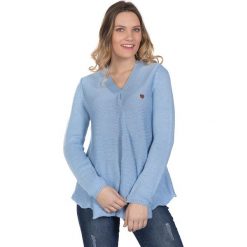 Sweter w kolorze błękitnym. Niebieskie swetry klasyczne damskie marki Giorgio di Mare, xs, z dzianiny. W wyprzedaży za 173,95 zł.