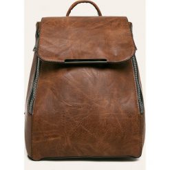 Answear - Plecak. Pomarańczowe plecaki damskie ANSWEAR, bez wzorów, ze skóry ekologicznej, eleganckie. W wyprzedaży za 79,90 zł.