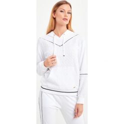 BLUZA LIU JO SPORT. Żółte bluzy sportowe damskie Liu Jo Sport, xs, z aplikacjami, bez rękawów, z kapturem. Za 689,00 zł.