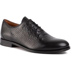 Półbuty GINO ROSSI - MPU399-CHUCK-02 Black. Czarne buty wizytowe męskie Gino Rossi, ze skóry, bez zapięcia. W wyprzedaży za 279,00 zł.