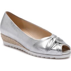 Espadryle GABOR - 82.592.26 Artic (Jute). Szare espadryle damskie Gabor, bez wzorów, ze skóry, bez obcasa, na obcasie. W wyprzedaży za 299,00 zł.