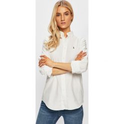 Polo Ralph Lauren - Koszula. Białe koszulki damskie polo Polo Ralph Lauren, bez wzorów, z bawełny, klasyczne, polo, z długim rękawem. W wyprzedaży za 379,90 zł.