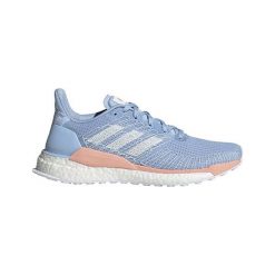 Adidas SOLAR BOOST 19 W., G28034 | WYDAJNOŚĆ | OBUWIE | URUCHOMIENIE | 8.5. Niebieskie buty sportowe damskie Adidas, bez wzorów, do biegania. W wyprzedaży za 576,50 zł.