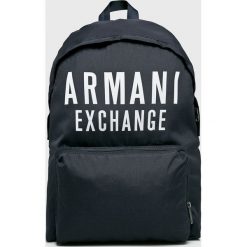 Armani Exchange - Plecak. Zielone plecaki męskie Armani Exchange, z nadrukiem, z poliesteru. W wyprzedaży za 299,90 zł.