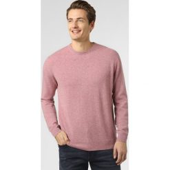 Andrew James - Sweter męski, różowy. Różowe swetry męskie Andrew James, m, bez wzorów, z kaszmiru, eleganckie, bez kołnierzyka, bez kaptura. Za 599,95 zł.