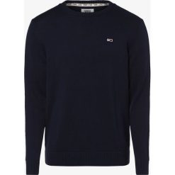 Tommy Jeans - Sweter męski, niebieski. Niebieskie swetry męskie Tommy Jeans, m, w paski, z jeansu, sportowe, bez kołnierzyka, bez kaptura. Za 449,95 zł.