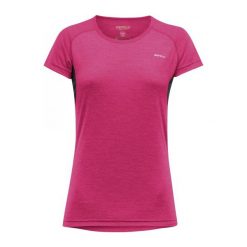 Topy sportowe damskie: Devold Koszulka Termoaktywna Z Krótkim Rękawem Running T-Shirt Lollipop Xs
