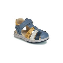 Sandały Dziecko Kickers PLATINIUM. Niebieskie sandały chłopięce marki Kickers, bez zapięcia. Za 289,00 zł.
