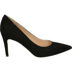 Czółenka - 0954 CAM NERO. Czarne buty ślubne damskie Venezia, ze skóry. Za 349,00 zł.