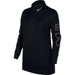 Bluzka Nike Element Half Zip Top W Czarna. Czarne bluzy damskie marki Nike, na zimę, s, bez wzorów, z materiału, z krótkim rękawem, długie, bez kaptura, do biegania, dri-fit (nike). Za 149,99 zł.